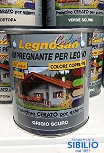 IMPREGNANTE ALL'ACQUA LEGNOSAN GRIGIO SC/819 DA 750 COLORS