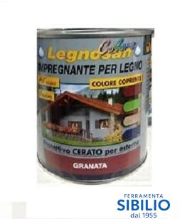 IMPREGNANTE ALL'ACQUA LEGNOSAN GRANATA A/828   DA 750 COLORS