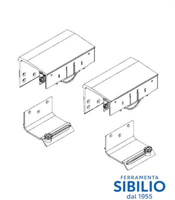 KIT 9400/6  SCORR.P/PORTE ESTERNA KG 50/100 kg  KOBLENZ