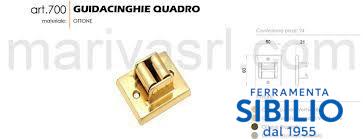 GUIDACINGHIA RETTANGOLARE 700BG  BRONZO GRAFFIATO