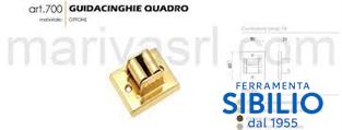 GUIDACINGHIA RETTANGOLARE 700BG  BRONZO GRAFFIATO