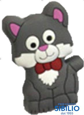 POMO PER bambini in gomma a gatto umkidi001