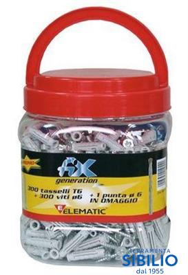 TASSELLI T6 6X30 c/viti 565770 CF= 300 PZ