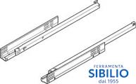 GUIDA TANDEM 550H5000B ESTRA.PARZ.C/BLUMOTION BLUM