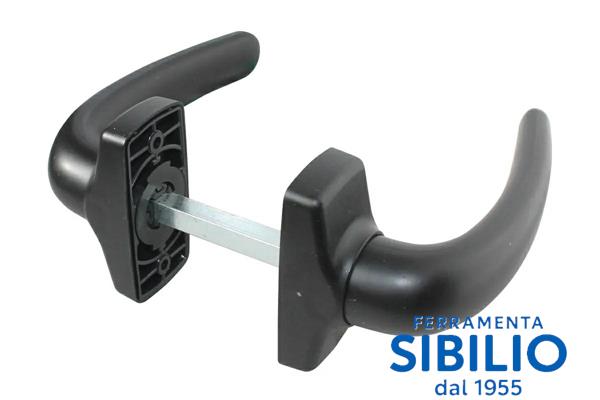 A/539N MANIGLIA IN PLASTICA C/MOLLA NERA  IBFM.