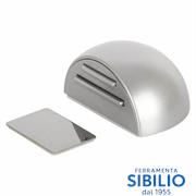 FERMAPORTA ADESIVO 50X25mm ABS SILVER   70550168 E0106N 51