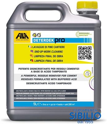 FILA DETERDEK DA 5LT DETERGENTE ACIDO DISINCROST.