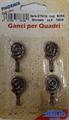 GANCIO PER QUADRI NORA BRONZ. 78608 BLISTER