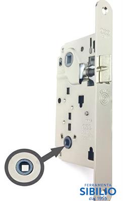 B010135006 A1 SERRATURA CENTRO DA 50 BT F.18 NIK QUADRO BAGNO 6MM  AGB