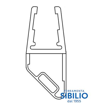 PROFILO BOX DOCCIA MAGNEt.x p/scorrev.CRIS.6/8 h.250 412inv