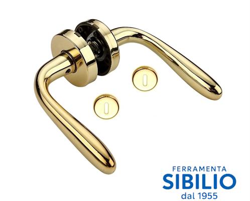 MANIGLIA ALLUMINIO SERIE AGNONE ROS.45  ORO   F0322R840