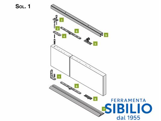 KIT 0700/20  KIT AGG.LATERALE PORTA LIBRO FISARMONICA