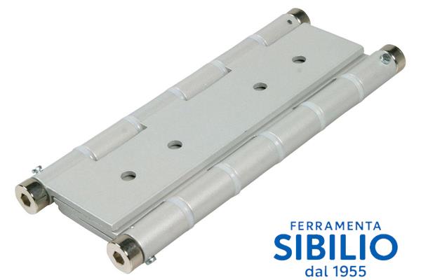 A/138A CERNIERE IN ALLUMINIO AZIONE DOPPIA VERMNICIATA ARGENTO