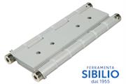 A/138A CERNIERE IN ALLUMINIO AZIONE DOPPIA VERMNICIATA ARGENTO