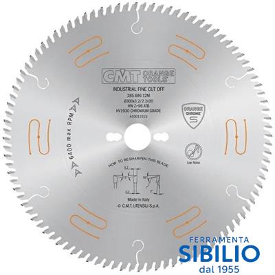 LAME CIRCOLARE CHROME 300X3.2X30 Z.96 CMT 285.696.12M