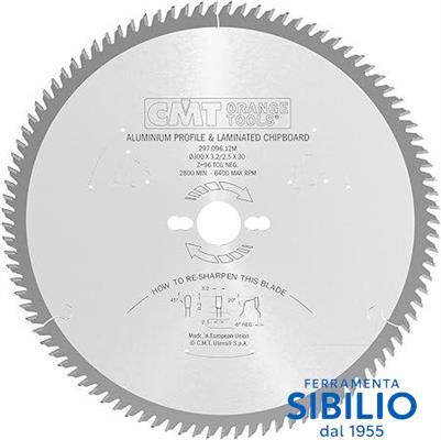 LAME CIRCOLARE CHROME 300X3.2X32 Z.96 297.096.12P CMT