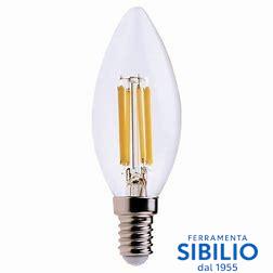 LAMPADA LED FILAMENTO OLIVA 4W E14 230V 3000K  FLOLE14BC