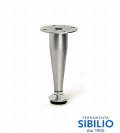 PIEDI 030 h.100 CROMO LUCIDO REGOLABILE 400002 VIRGO