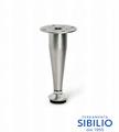 PIEDI 030 h.100 CROMO LUCIDO REGOLABILE 400002 VIRGO