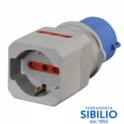 ADATTATORE DI SISTEMA SP CEE 2P+T 1PR UNIV+2PR  80864