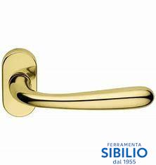 1/2 MANIGLIA GOCCIA RIBASSATA OVALE DX ros copr OLV L01