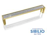 MANIGLIETTE TENTORI 2901a.1600rz+silv.oro int.160