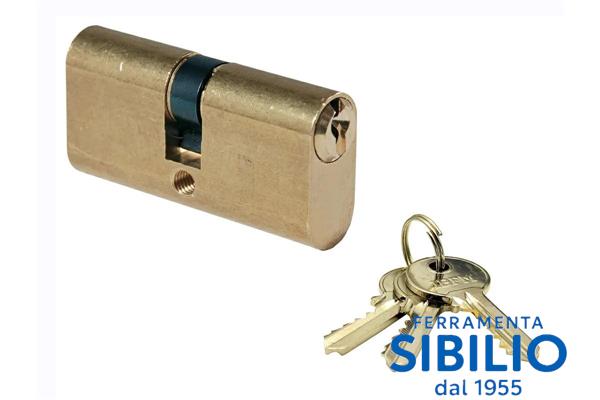 A/2302 cilindro ovale 27X27 ottone lucido IBFM