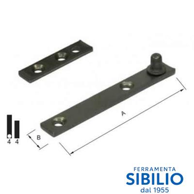 CARDELLINI DIRITTI C/PIASTRA FO CM.9  05.159.1080205