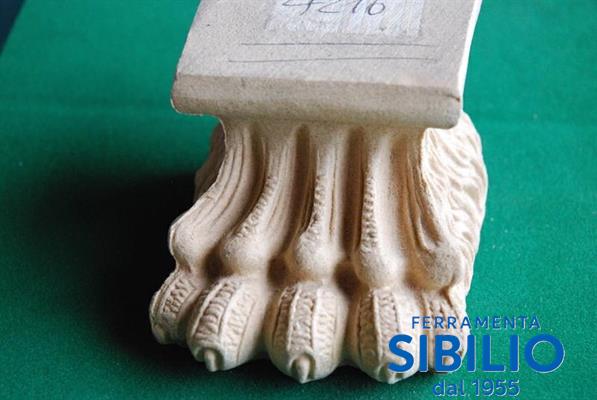 PIEDE METAL STYLE PASTA LEGNO MG12735 120X80 NAT 53002120000