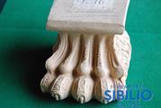 PIEDE METAL STYLE PASTA LEGNO MG12735 120X80 NAT 53002120000