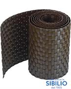 FASCIA PER BALCONI POLYRATTAN MAT RD02 MARRONE SCURO ALT.19CM