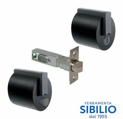 SERRATURA PREMI/APRI FORMA F13/NE NERO