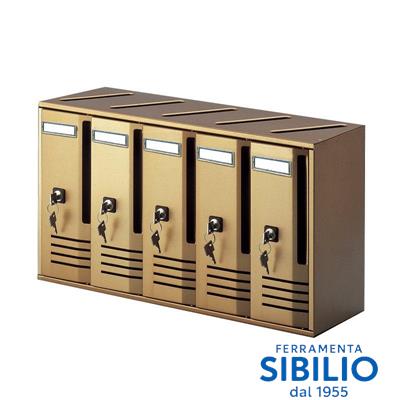 CASSETTA ALUBOX CUBO C5 ALL VERN BRONZO 30X52X17.5 20C5VBR
