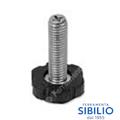 PIEDE REGOLABILE 27XM6 NERI ART  60120204