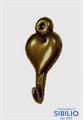 GANCIO PER QUADRI CUORE OTTONE BRONZATO mm.30 A/395