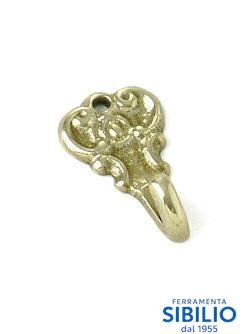 GANCIO PER QUADRI BAROCCO OTTONE LUCIDO mm.34 A/391