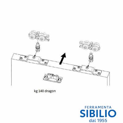 KIT DRAGON 140kg  IBIS 02 H ACCIAIO PUMA105100000
