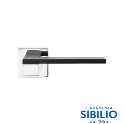 MANIGLIA ESA QUADRA Cromo Sat.+NERO  ES14P  DND