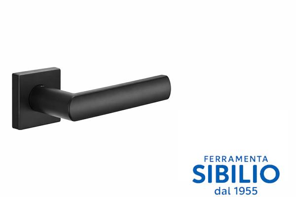 MANIGLIA LUCE ROSETTA QUADRA NERA  LP14P  DND