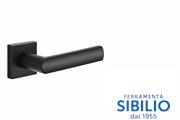 MANIGLIA LUCE ROSETTA QUADRA NERA  LP14P  DND