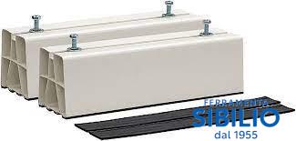BASE PER CONDIZIONATORE A PAVIMENTO IN PVC350X92X80 BIANCO EPBS350F