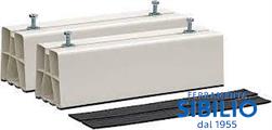 BASE PER CONDIZIONATORI A PAVIMENTO IN PVC 450X90X80MM BIANCO EPBS450P