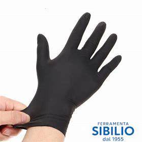 GUANTO NITRILE NERO 3.5G S/POLV. 100PZ  TG.XL MN35NK