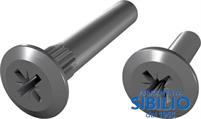 GIUNZIONE NIK NERO VITE 15X4 MM VG5207VN+CANOTTO 28X4 MM VG5107.VN
