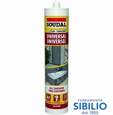 SILICONE TRASPARENTE 280ML ART. 115929 SOUDAL