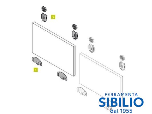 KIT ACCESSORI PER 1 ANTA DA 25KG ART. 0320 8 KOBLENZ KRONA