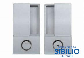 B300020032 KIT MANIGLIA WAVE WC CROMO SATINATA