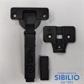 CERNIERE AMMORTIZZATE C.PIANO F212 NERA OPACA CON BASETTA BA212