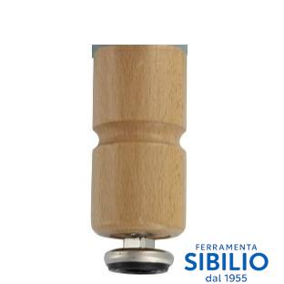 PIEDI PER MOBILI LEGNO H 15 D.40 NATURALE