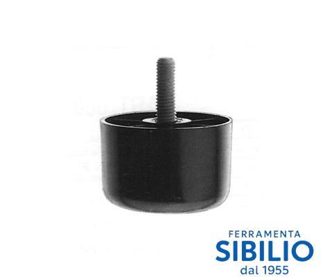 PIEDE IN PLASTICA d.60X40XM.10 NERO A/714 MACO